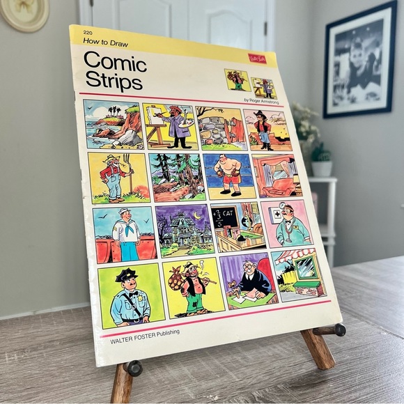 1990 Oversized How to draw comic strips DiY book - Picture 1 of 12